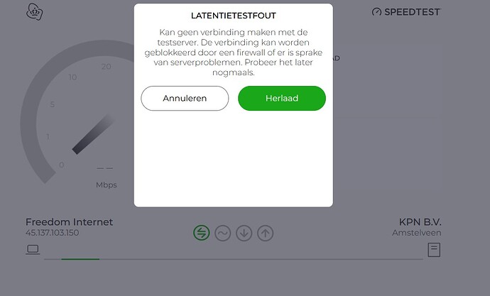 Internet legt bijna plat