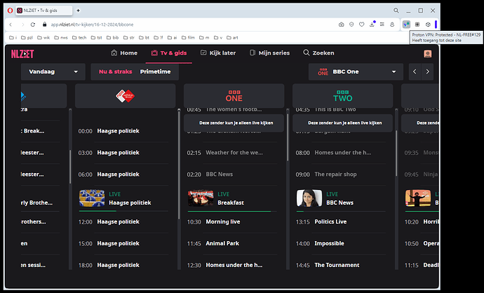 nlziet protonvpn